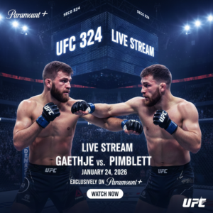 If you are looking for the UFC 324 start time, the main card kicks off at 9:00 PM ET. Fans wanting to know how to watch UFC 324 online