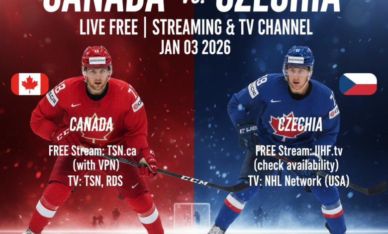 Canada vs Czechia Live Free: WJC 2026 Semi-Final Streaming & TV Channel (Jan 3-4 Update)
