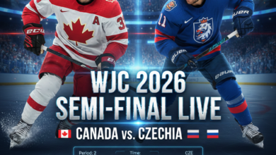WJC 2026 semi-final live, Canada vs Czechia score, World Junior Championship 2026 streaming, Team Canada hockey live, Czechia vs Canada WJC, IIHF World Juniors live updates