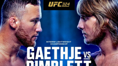 Justin Gaethje vs Paddy Pimblett Live on Paramount+ for UFC 324